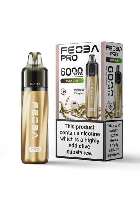 Buy Bulk Wholesale Feoba Pro 6000+ Disposbale Vape Box of 5 - vapesourceuk
