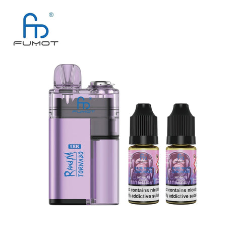 Buy Bulk Wholesale Fumot RandM Tornado 18000 Disposable Vape Box of 5 - vapesourceuk