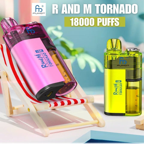 Buy Bulk Wholesale Fumot RandM Tornado 18000 Disposable Vape Box of 5 - vapesourceuk