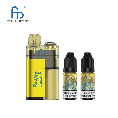 Buy Bulk Wholesale Fumot RandM Tornado 18000 Disposable Vape Box of 5 - vapesourceuk