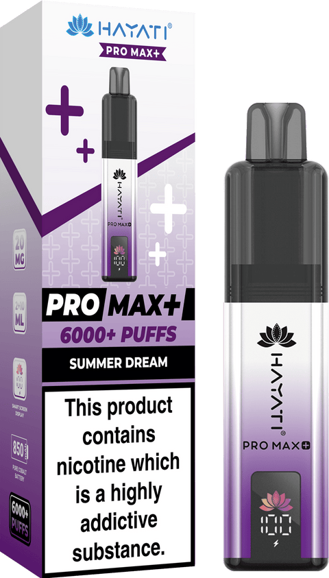 Buy Bulk Wholesale Hayati Crystal Pro Max+ 6000 Vape Kit Box of 10 - vapesourceuk
