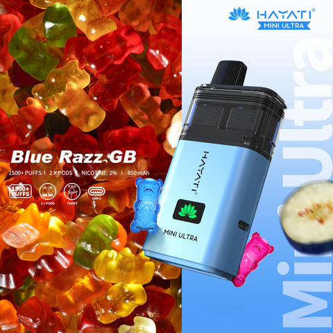 Buy Bulk Wholesale Hayati Mini Ultra 1500 Disposable Vape Box of 5 - vapesourceuk