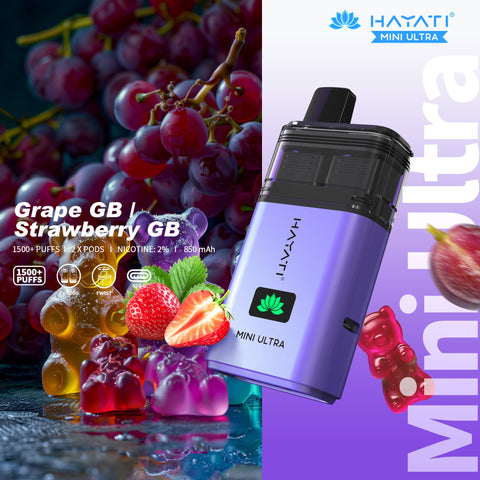 Buy Bulk Wholesale Hayati Mini Ultra 1500 Disposable Vape Box of 5 - vapesourceuk