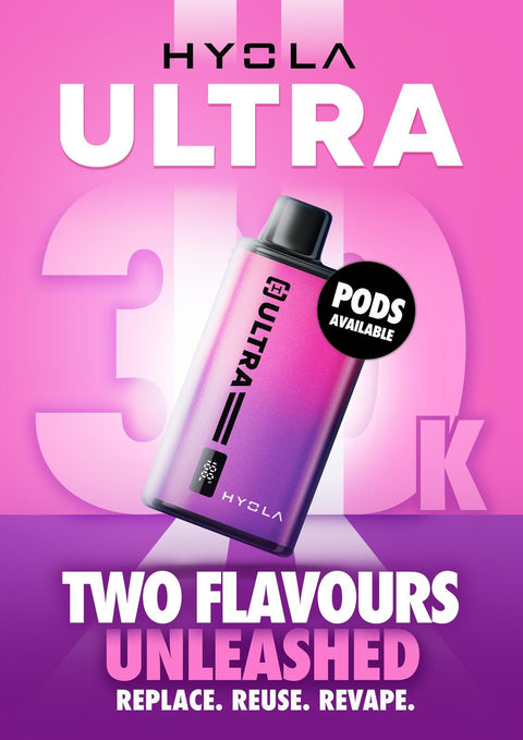 Buy Bulk Wholesale Hyola Ultra 30k Prefilled Pod Vape Kit Pack of 5 - vapesourceuk