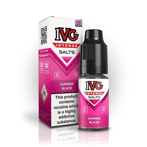 Buy Bulk Wholesale IVG Intense Nic Salts 10ml E - Liquid Pack of 10 - vapesourceuk