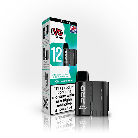 Buy Bulk Wholesale IVG Pro 12 Prefilled Vape Pods Pack of 5 - vapesourceuk