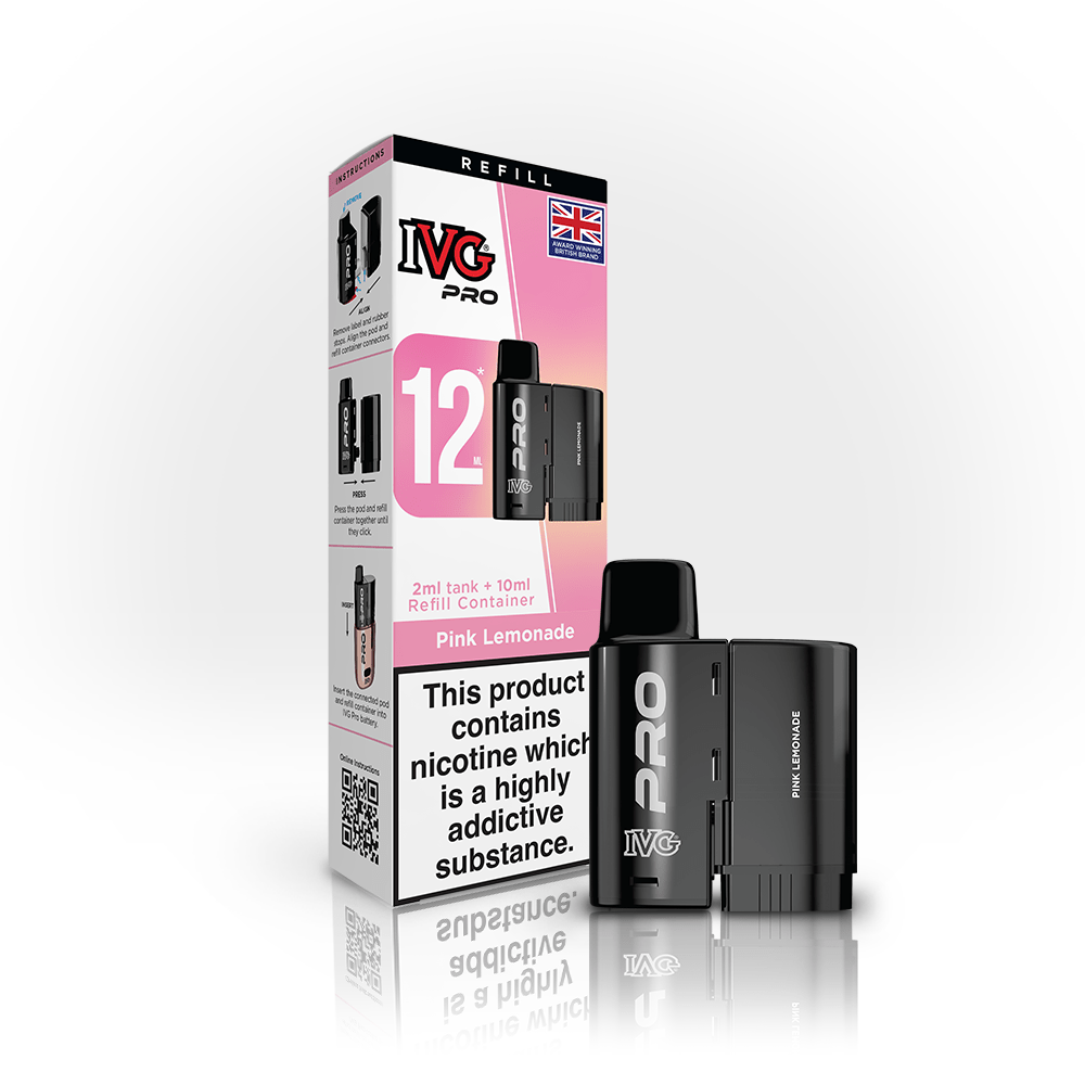 Buy Bulk Wholesale IVG Pro 12 Prefilled Vape Pods Pack of 5  vapesourceuk