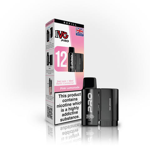 Buy Bulk Wholesale IVG Pro 12 Prefilled Vape Pods Pack of 5 - vapesourceuk
