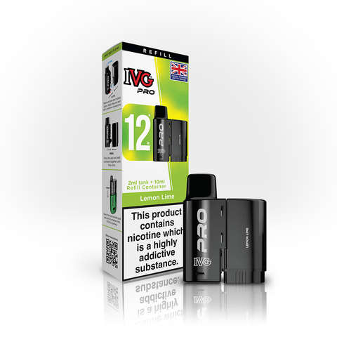 Buy Bulk Wholesale IVG Pro 12 Prefilled Vape Pods Pack of 5 - vapesourceuk