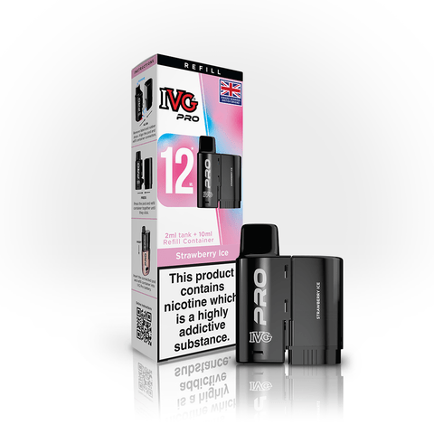 Buy Bulk Wholesale IVG Pro 12 Prefilled Vape Pods Pack of 5 - vapesourceuk
