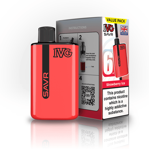 Buy Bulk Wholesale IVG SAVR 3000 Disposable Vape Box of 5 - vapesourceuk