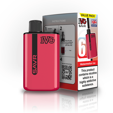 Buy Bulk Wholesale IVG SAVR 3000 Disposable Vape Box of 5 - vapesourceuk