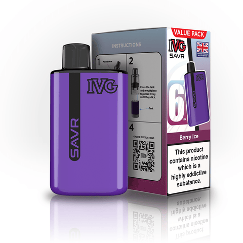Buy Bulk Wholesale IVG SAVR 3000 Disposable Vape Box of 5 - vapesourceuk
