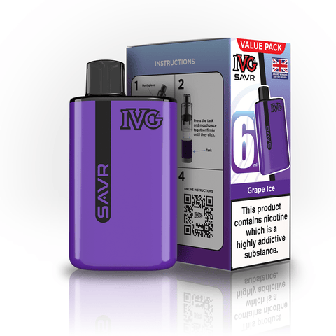 Buy Bulk Wholesale IVG SAVR 3000 Disposable Vape Box of 5 - vapesourceuk