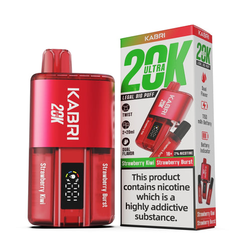 Buy Bulk Wholesale Kabri Ultra 20K Disposable Vape Pack of 5 - vapesourceuk