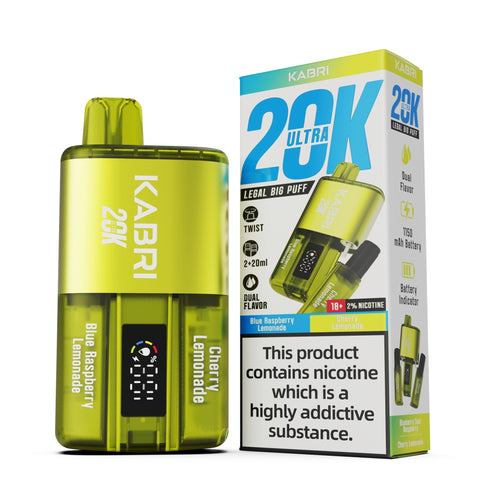 Buy Bulk Wholesale Kabri Ultra 20K Disposable Vape Pack of 5 - vapesourceuk