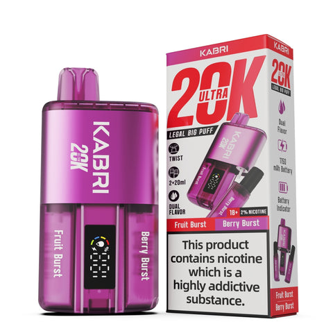 Buy Bulk Wholesale Kabri Ultra 20K Disposable Vape Pack of 5 - vapesourceuk