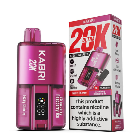 Buy Bulk Wholesale Kabri Ultra 20K Disposable Vape Pack of 5 - vapesourceuk