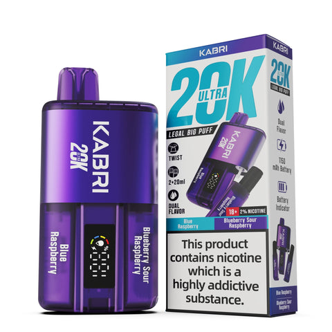 Buy Bulk Wholesale Kabri Ultra 20K Disposable Vape Pack of 5 - vapesourceuk