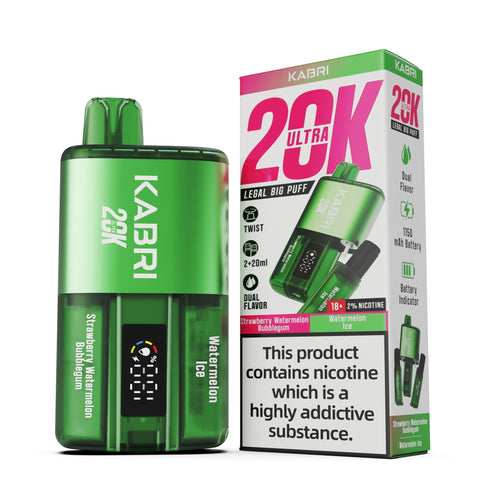 Buy Bulk Wholesale Kabri Ultra 20K Disposable Vape Pack of 5 - vapesourceuk