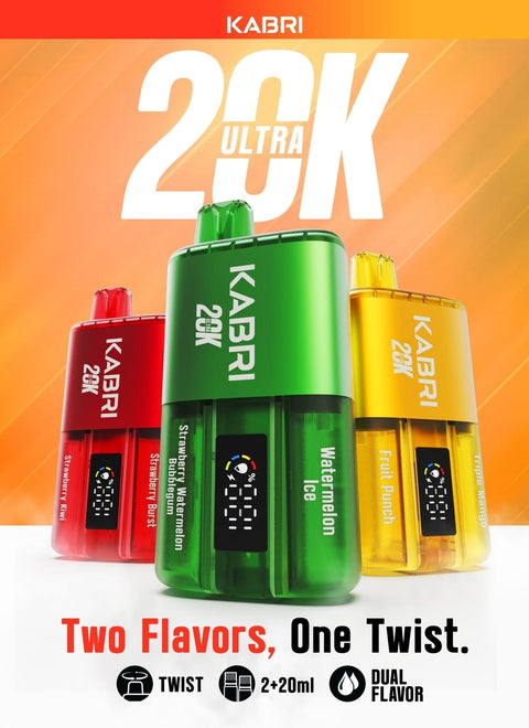 Buy Bulk Wholesale Kabri Ultra 20K Disposable Vape Pack of 5 - vapesourceuk