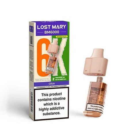 Buy Bulk Wholesale Lost Mary BM6000 Prefilled Pods Pack of 5 - vapesourceuk