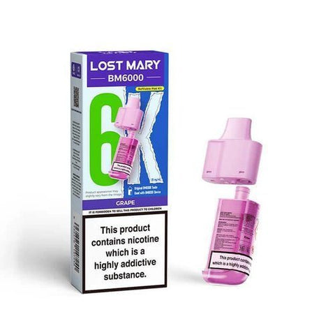 Buy Bulk Wholesale Lost Mary BM6000 Prefilled Pods Pack of 5 - vapesourceuk