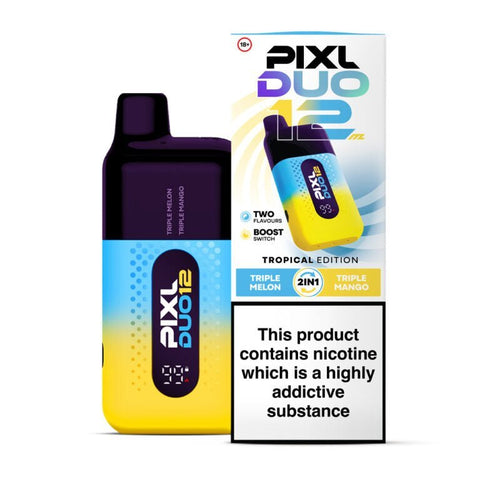 Buy Bulk Wholesale Pixl Duo 12000 Disposable Vape Box of 5 - vapesourceuk