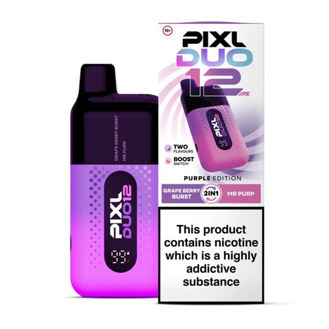 Buy Bulk Wholesale Pixl Duo 12000 Disposable Vape Box of 5 - vapesourceuk
