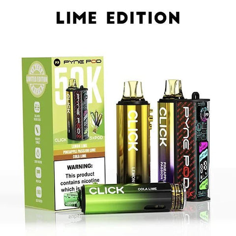 Buy Bulk Wholesale Pyne Pod Click 50k Prefilled Pod Vape Kit Box of 5 - vapesourceuk