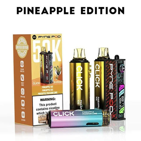 Buy Bulk Wholesale Pyne Pod Click 50k Prefilled Pod Vape Kit Box of 5 - vapesourceuk