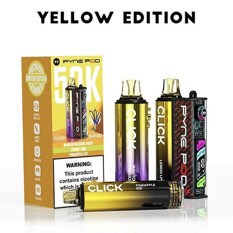 Buy Bulk Wholesale Pyne Pod Click 50k Prefilled Pod Vape Kit Box of 5 - vapesourceuk