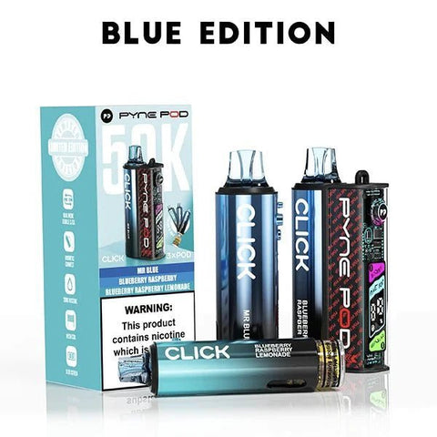 Buy Bulk Wholesale Pyne Pod Click 50k Prefilled Pod Vape Kit Box of 5 - vapesourceuk