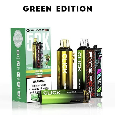 Buy Bulk Wholesale Pyne Pod Click 50k Prefilled Pod Vape Kit Box of 5 - vapesourceuk