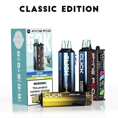 Buy Bulk Wholesale Pyne Pod Click 50k Prefilled Pod Vape Kit Box of 5 - vapesourceuk