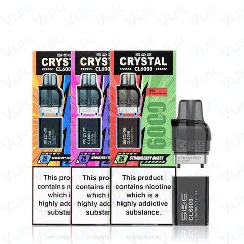 Buy Bulk Wholesale SKE Crystal CL6000 Prefilled Replacement Pods - Box of 5 - vapesourceuk