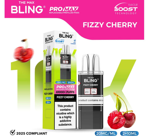 Buy Bulk Wholesale The Bling 10k Pro Max Replacement Pods (BOX OF 5) - vapesourceuk