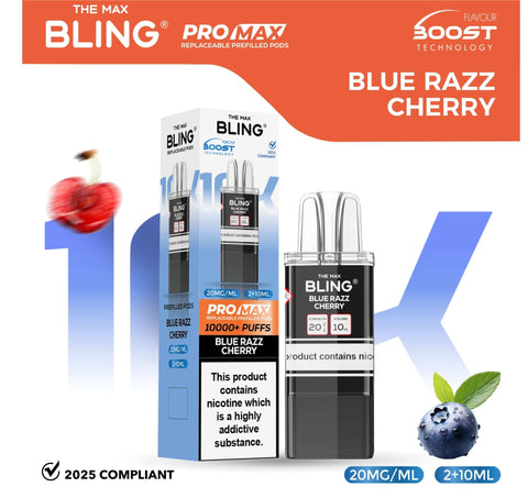 Buy Bulk Wholesale The Bling 10k Pro Max Replacement Pods (BOX OF 5) - vapesourceuk