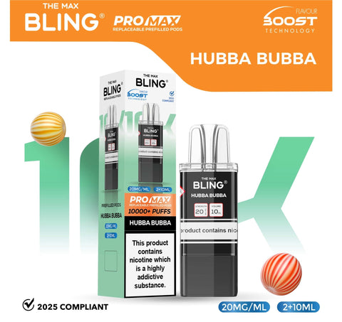 Buy Bulk Wholesale The Bling 10k Pro Max Replacement Pods (BOX OF 5) - vapesourceuk
