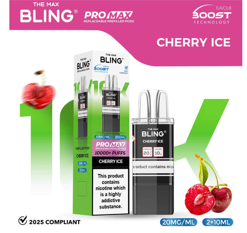 Buy Bulk Wholesale The Bling 10k Pro Max Replacement Pods (BOX OF 5) - vapesourceuk