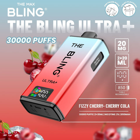 Buy Bulk Wholesale The Bling Ultra Plus 30k Prefilled Vape Pod Kit Box of 5 - vapesourceuk