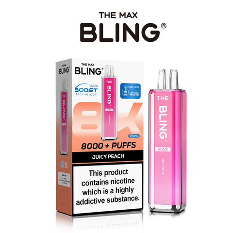 Buy Bulk Wholesale The Crystal Bling Max 8000 Prefilled Vape Pod Kit Box of 5 - vapesourceuk