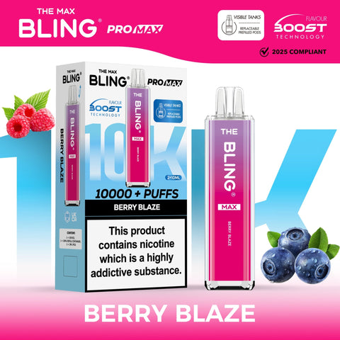 Buy Bulk Wholesale The Crystal Bling Max 8000 Prefilled Vape Pod Kit Box of 5 - vapesourceuk