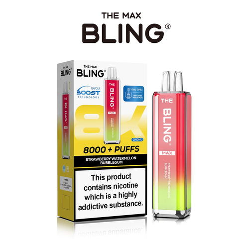 Buy Bulk Wholesale The Crystal Bling Max 8000 Prefilled Vape Pod Kit Box of 5 - vapesourceuk