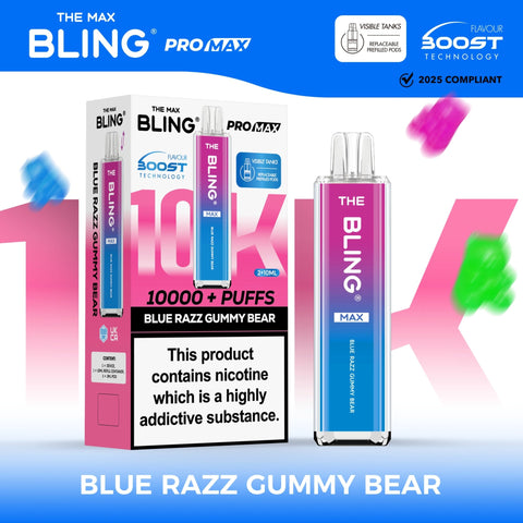 Buy Bulk Wholesale The Crystal Bling Max 8000 Prefilled Vape Pod Kit Box of 5 - vapesourceuk
