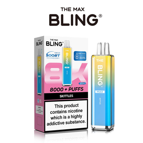 Buy Bulk Wholesale The Crystal Bling Max 8000 Prefilled Vape Pod Kit Box of 5 - vapesourceuk
