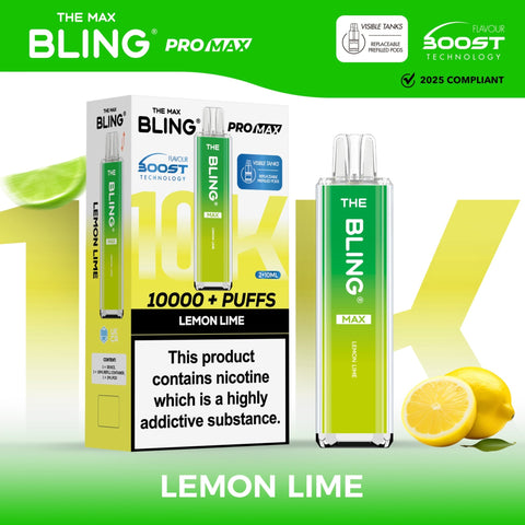 Buy Bulk Wholesale The Crystal Bling Max 8000 Prefilled Vape Pod Kit Box of 5 - vapesourceuk