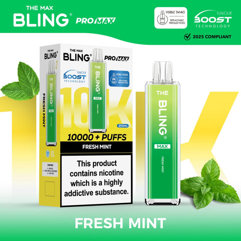 Buy Bulk Wholesale The Crystal Bling Max 8000 Prefilled Vape Pod Kit Box of 5 - vapesourceuk