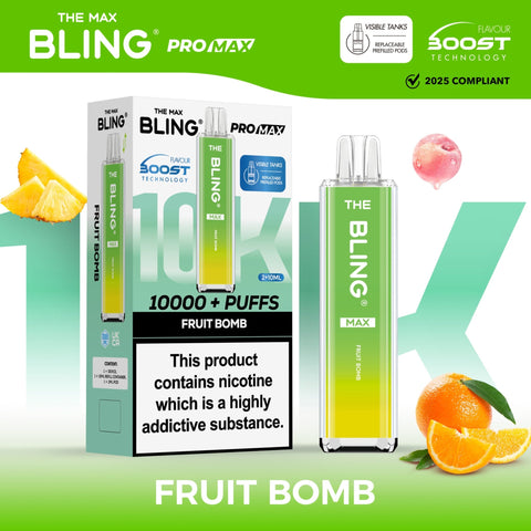 Buy Bulk Wholesale The Crystal Bling Max 8000 Prefilled Vape Pod Kit Box of 5 - vapesourceuk