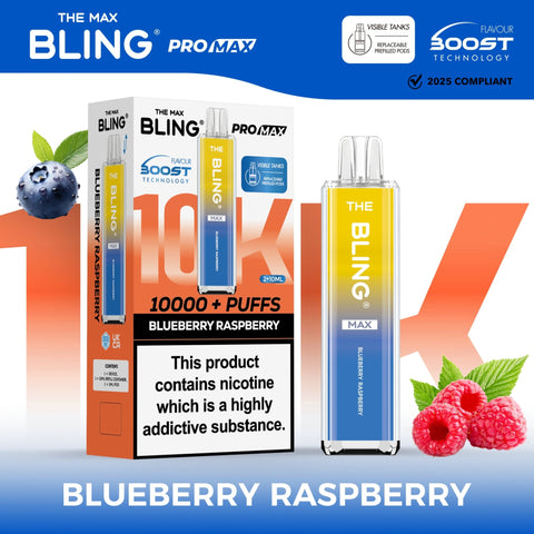 Buy Bulk Wholesale The Crystal Bling Max 8000 Prefilled Vape Pod Kit Box of 5 - vapesourceuk